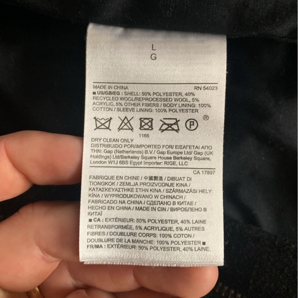 Banana Republic Black and Gray Plaid Jacket - Picture 4 of 6